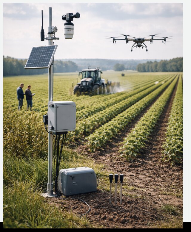 Разработка IoT мониторинга полей в Усолье-Сибирском от 8772 р. | АвикейСль