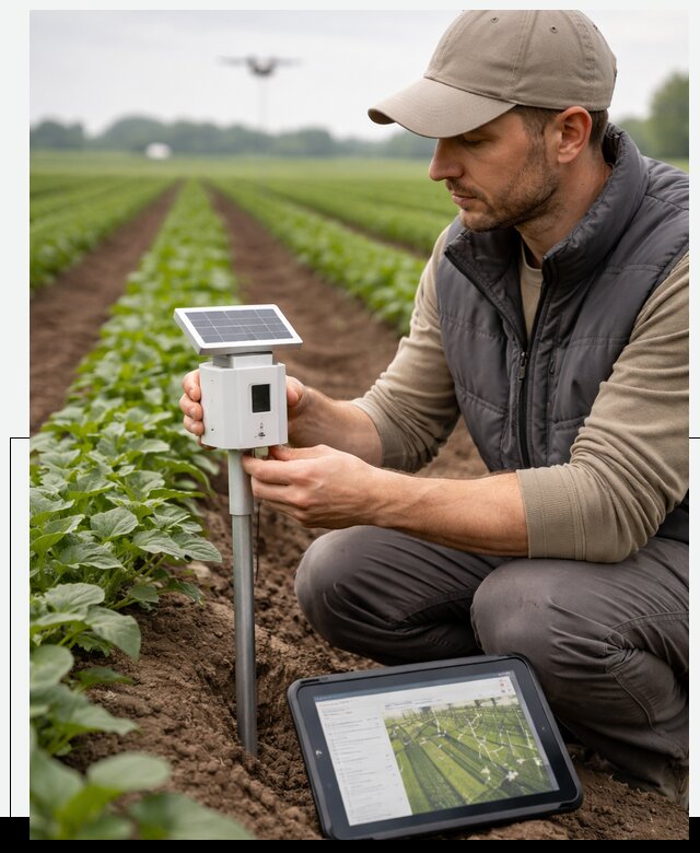 IoT мониторинг сельскохозяйственных полей и контроля в Усолье-Сибирском